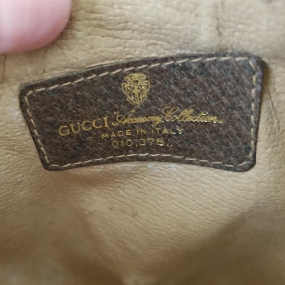 80's Vintage Gucci Cosmetic Bag/Clutch/Pouch with box - Picture 3 of 12